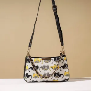 White - Marudhar Printed Sling Bag